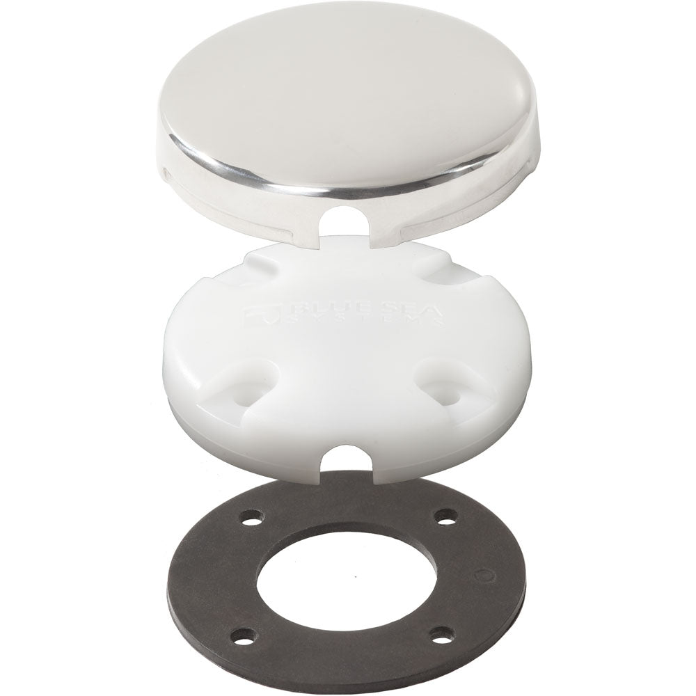 Blue Sea 1007100 Side Entry CableClam w/Stainless Steel Dress Cap