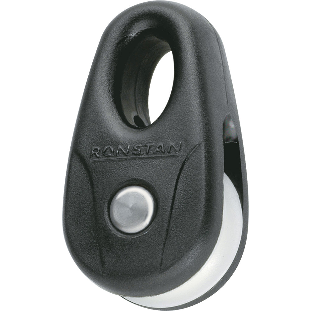 Ronstan RF13101-2 Kite Block - Black w/White Sheave (Pair)