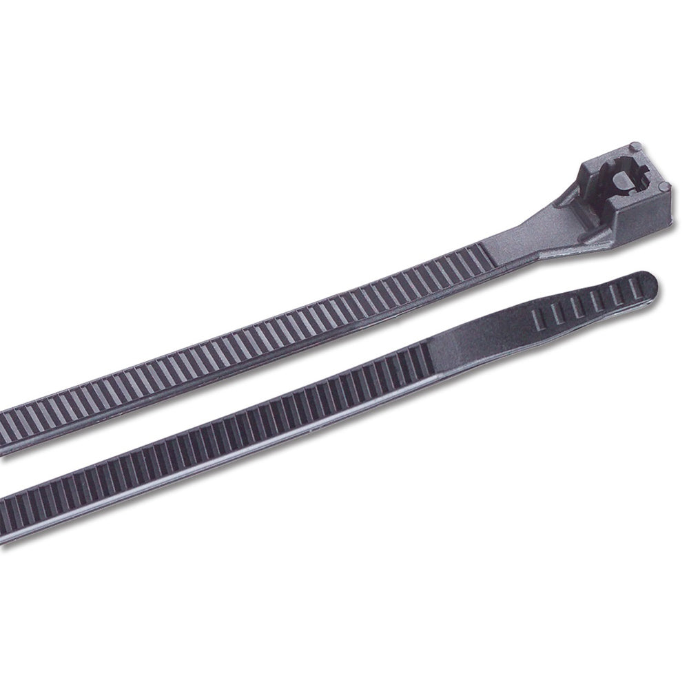 Ancor 199249 6" UV Black Standard Cable Zip Ties - 100 Pack