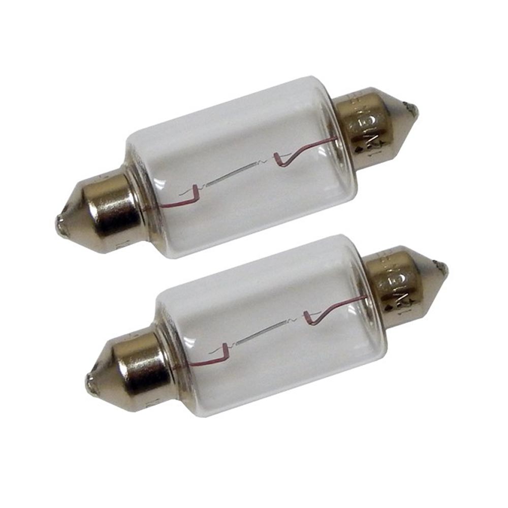 Perko 0070DP1CLR Double Ended Festoon Bulbs - 12V, 15W, .97A - Pair