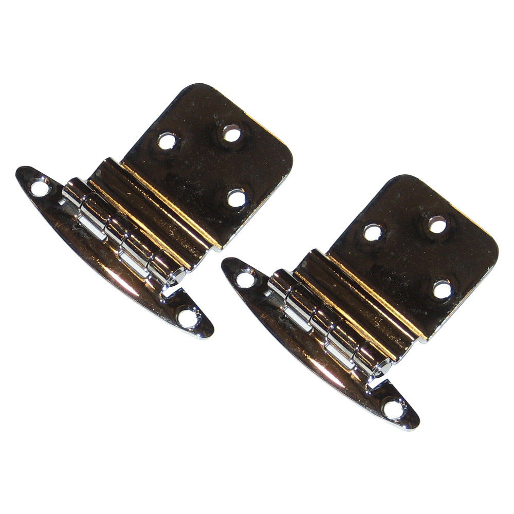 Perko 0271DP0CHR Chrome Plated Brass 3/8" Inset Hinges