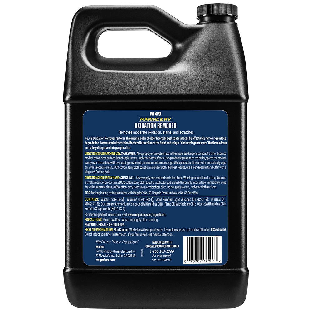 Meguiar's M4901 #49 Mirror Glaze HD Oxidation Remover - 1 Gallon
