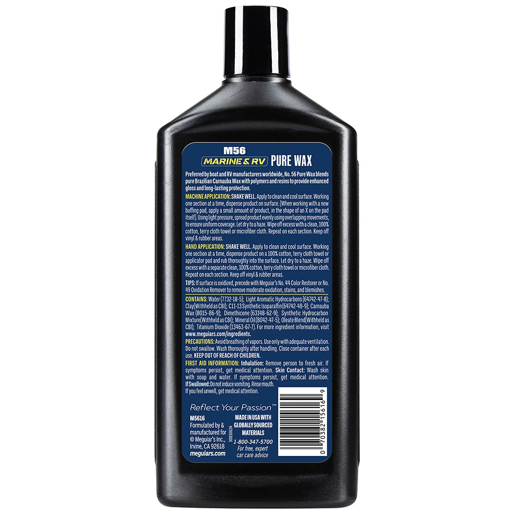 Meguiar's M5616 #56 Boat/RV Pure Wax - 16oz