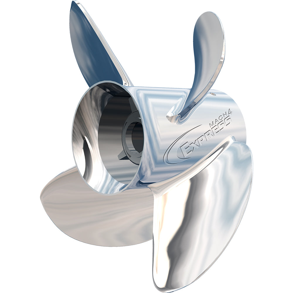 Turning Point 31501741 Express Mach4 - Left Hand - Stainless Steel Propeller - EX-1417-4L - 4-Blade - 14.5" x 17 Pitch