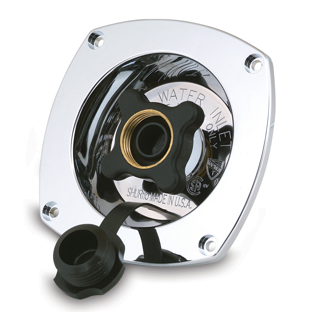 Shurflo by Pentair 183-029-14 Pressure Reducing City Water Entry - Wall Mount - Chrome
