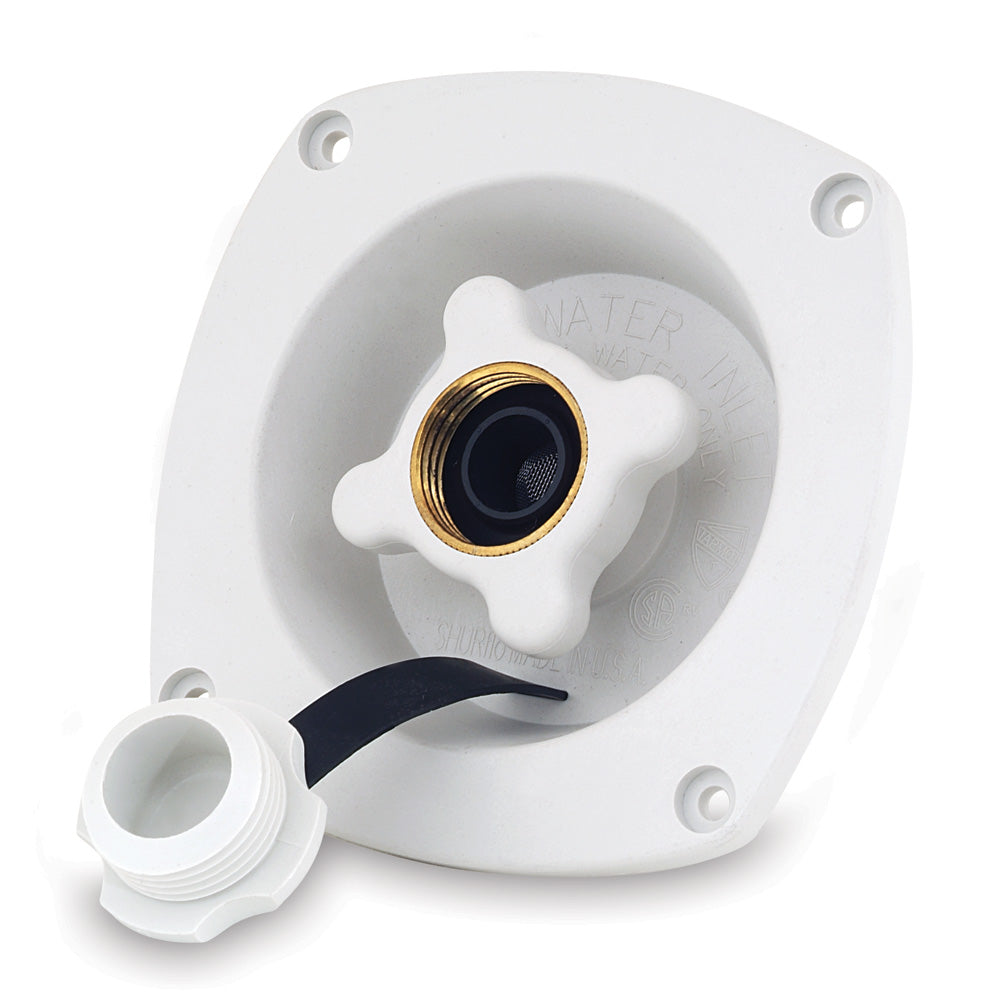 Shurflo by Pentair 183-029-18 Pressure Reducing City Water Entry - Wall Mount - Gel White