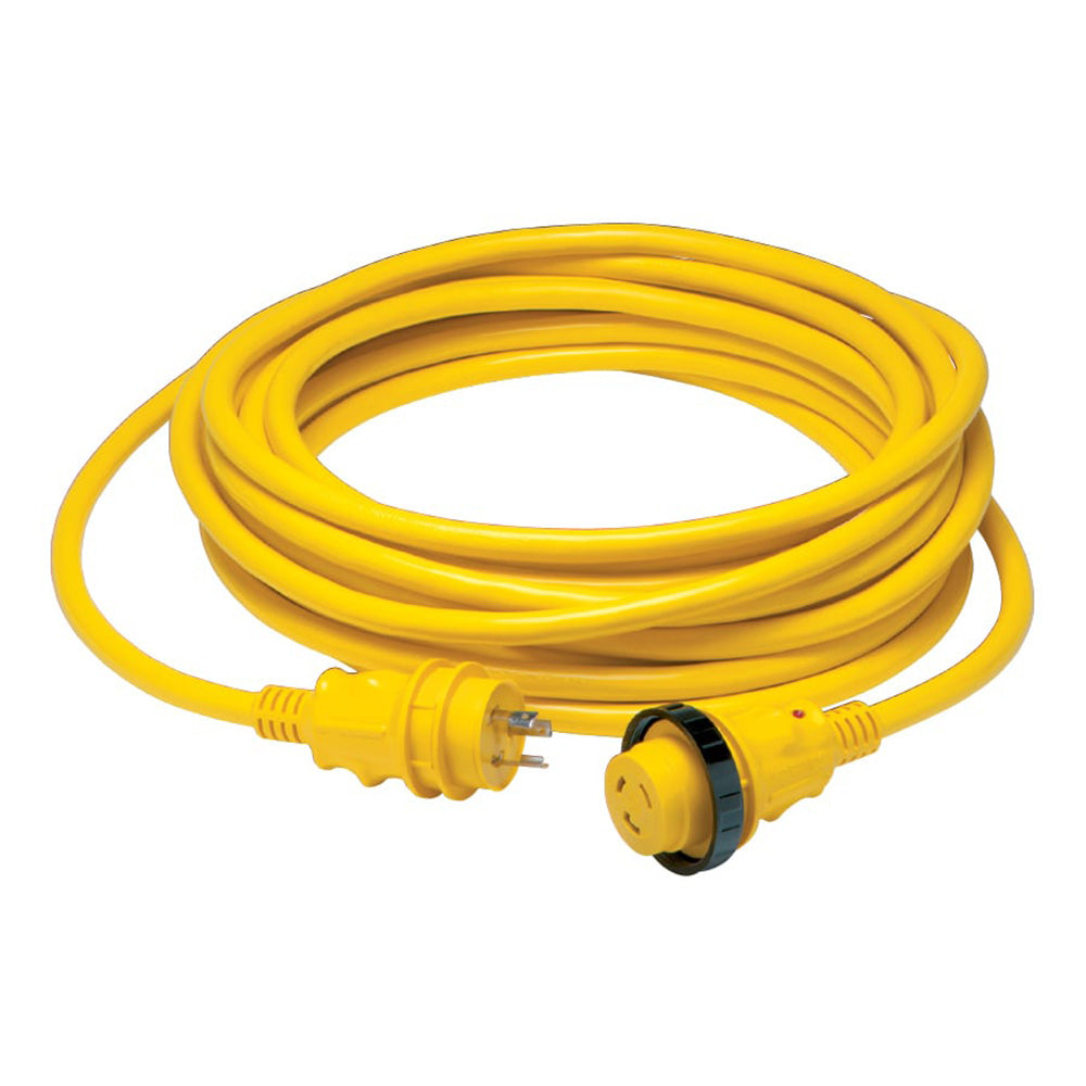 Marinco 35SPP 30 Amp Power Cord Plus Cordset - 35' - Yellow