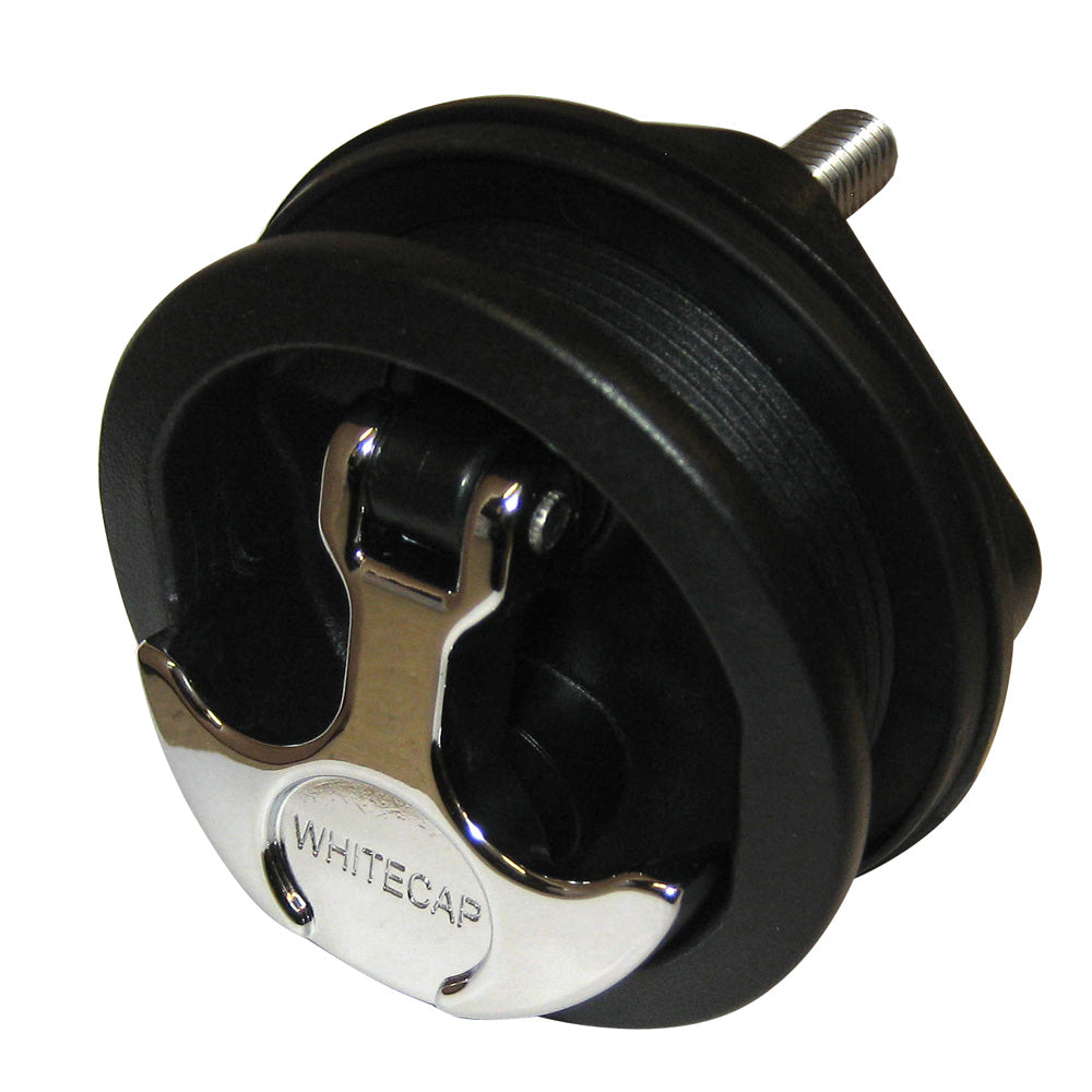 Whitecap S-0230BC T-Handle Latch - Chrome Plated Zamac/Black Nylon - No Lock - Freshwater Use Only