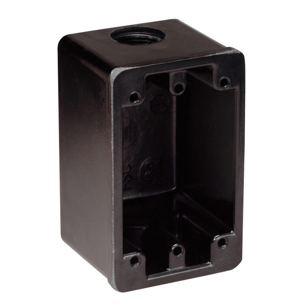 Marinco 6080 FS Box Black f/15A, 20A, 30A Receptacles