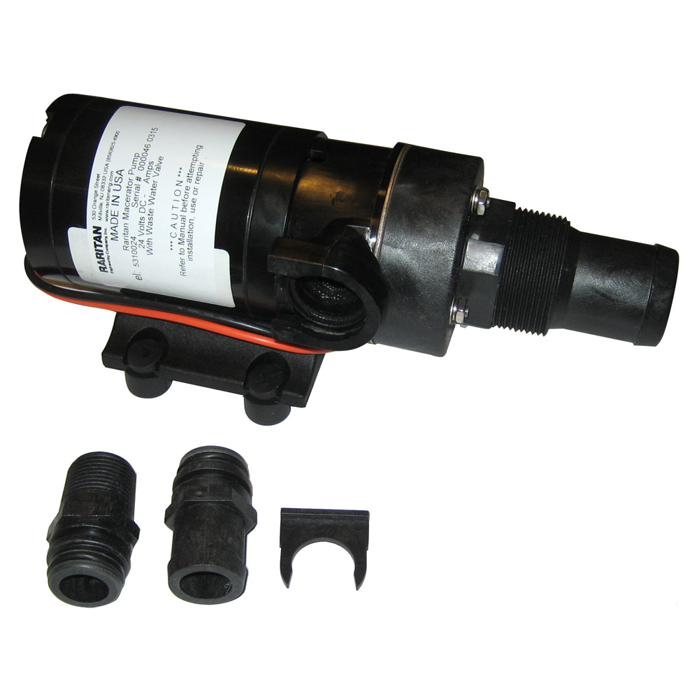Raritan 5310024 Macerator Pump - 24v w/Barb Adapter
