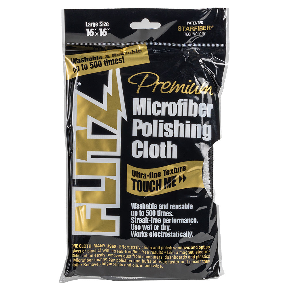 Flitz MC200 Microfiber Polishing Cloth - 16" x 16" - Single Bag