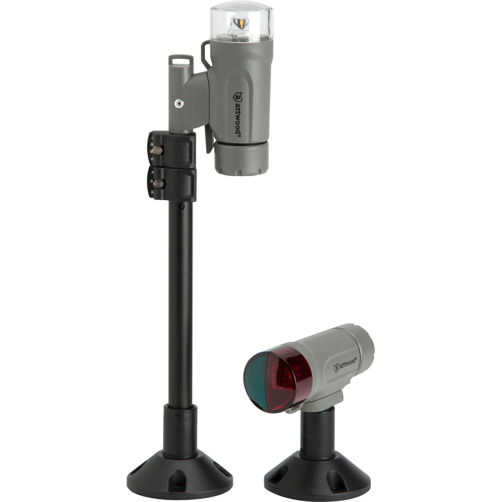 Attwood 14192-7 PaddleSport Portable Navigation Light Kit - Screw Down or Adhesive Pad - Gray