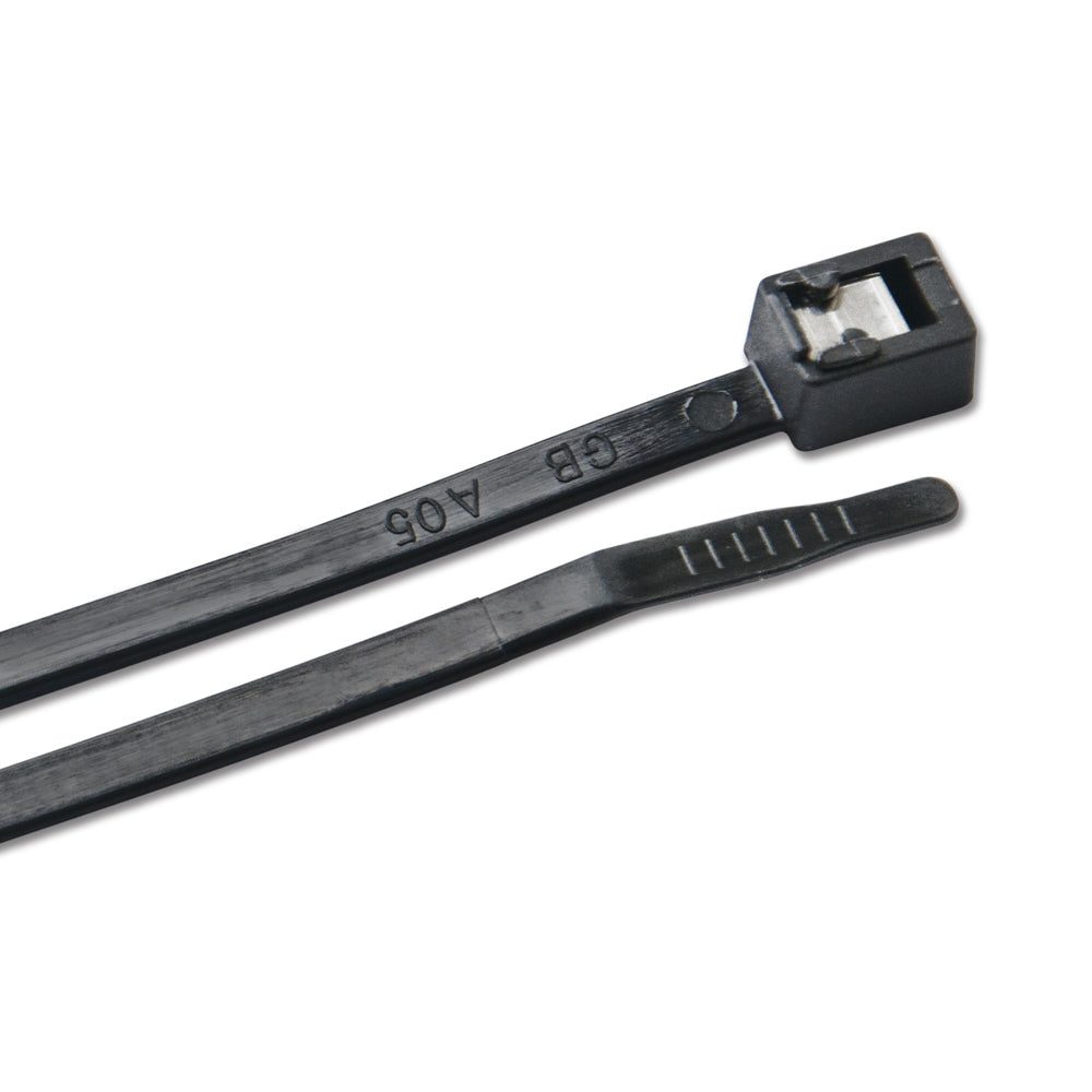 Ancor 199265 11" UV Black Self Cutting Cable Zip Ties - 500-Pack