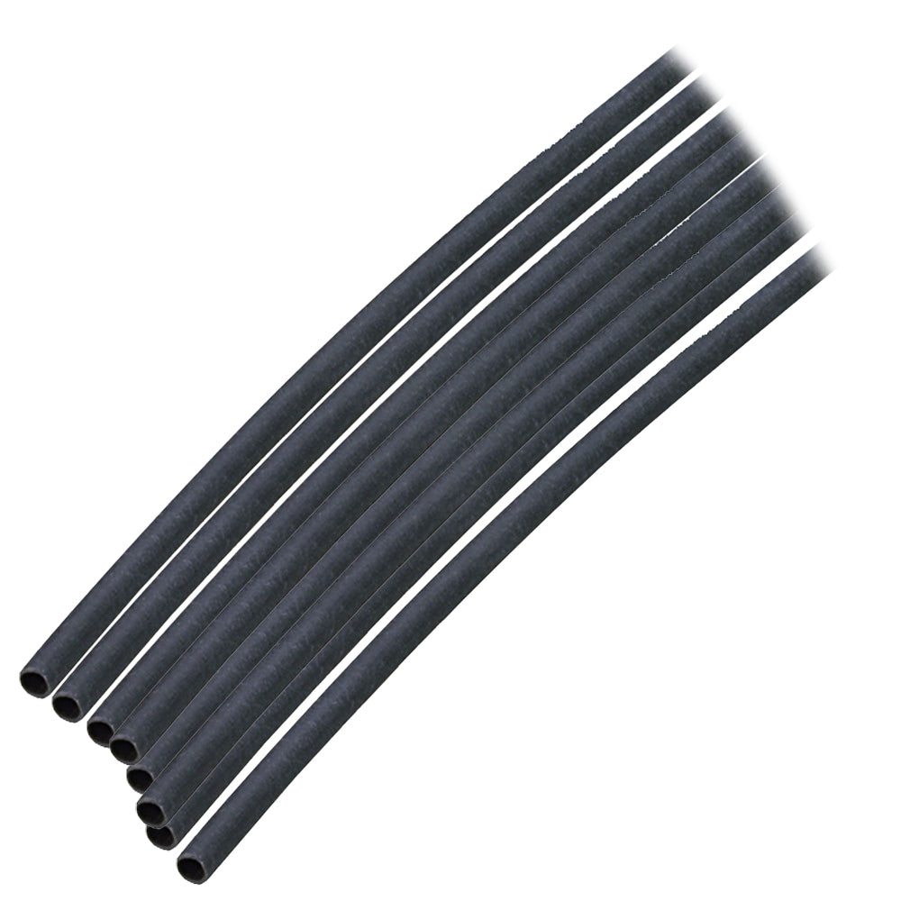 Ancor 301124 Adhesive Lined Heat Shrink Tubing (ALT) - 1/8" x 12" - 10-Pack - Black