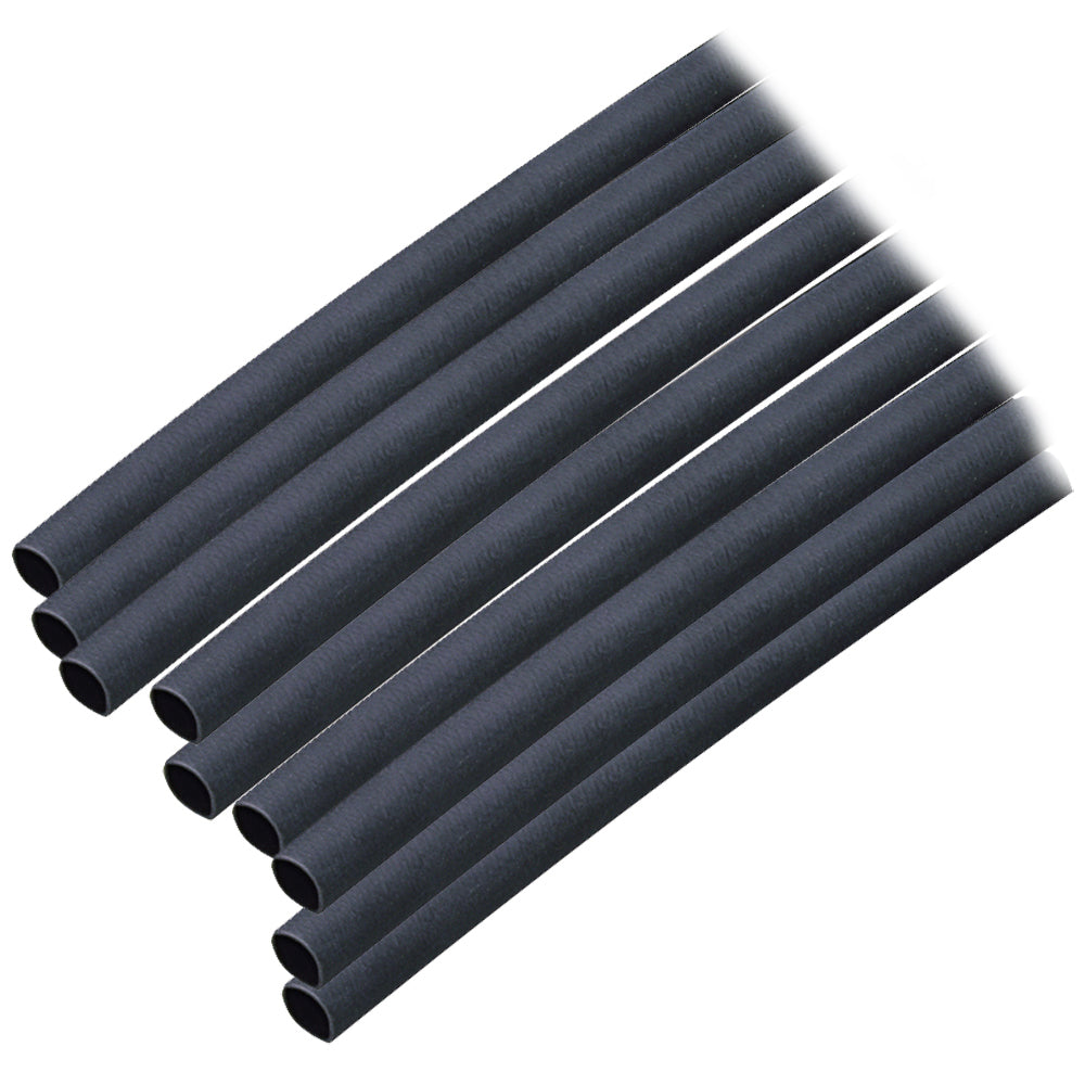 Ancor 302106 Adhesive Lined Heat Shrink Tubing (ALT) - 3/16" x 6" - 10-Pack - Black