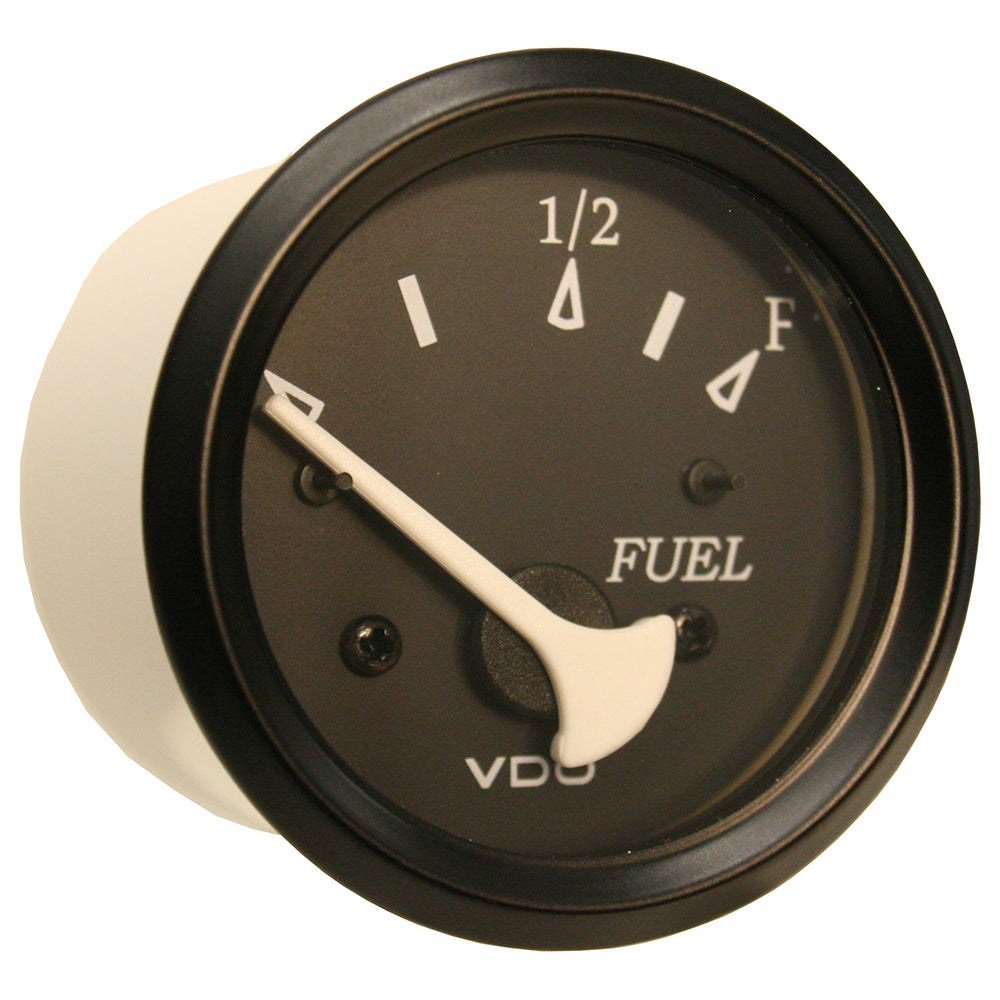 VDO 301-11802 Cockpit Marine 52mm (2-1/16") Fuel Level Gauge - Black Dial/Bezel
