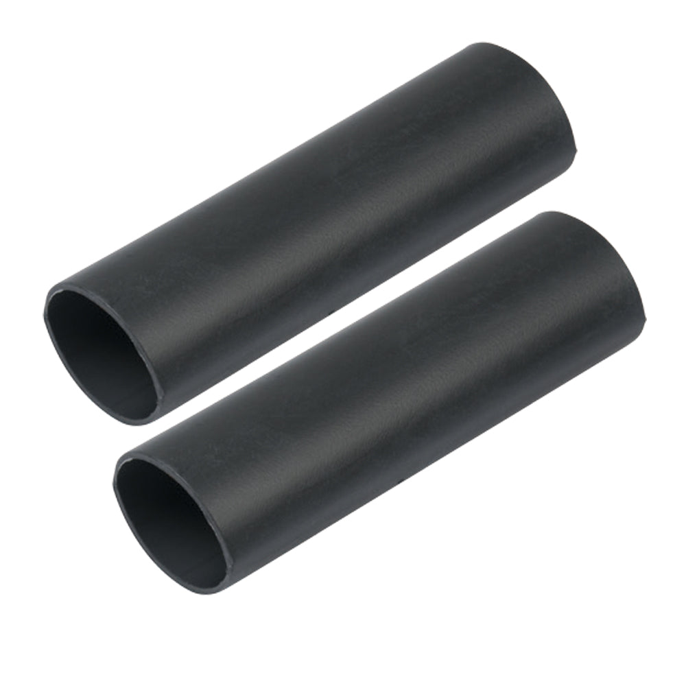 Ancor 327124 Heavy Wall Heat Shrink Tubing - 1" x 12" - 2-Pack - Black