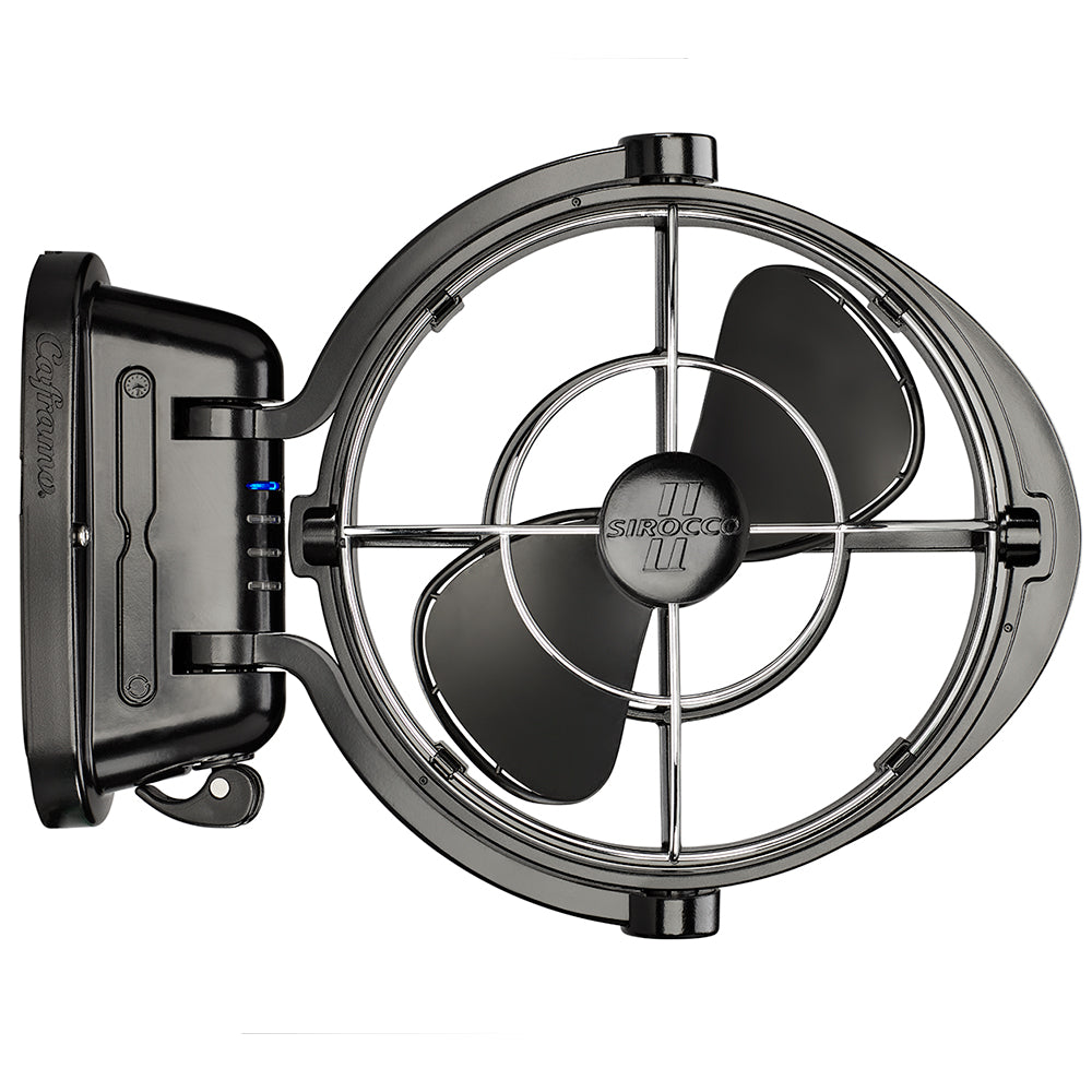 SEEKR by Caframo 7010CABBX Sirocco II 3-Speed 7" Gimbal Fan - Black - 12-24V