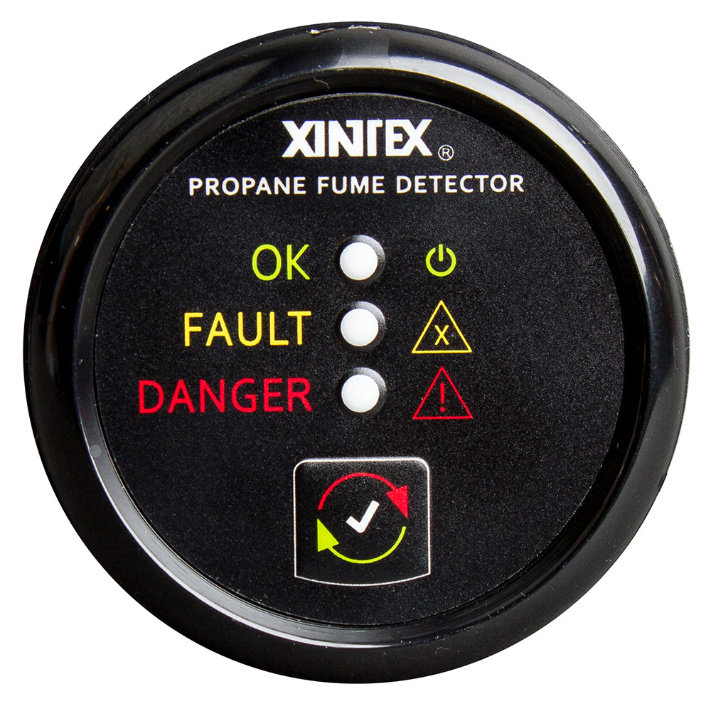 Fireboy-Xintex P-1B-R Propane Fume Detector w/Plastic Sensor - No Solenoid Valve - Black Bezel Display