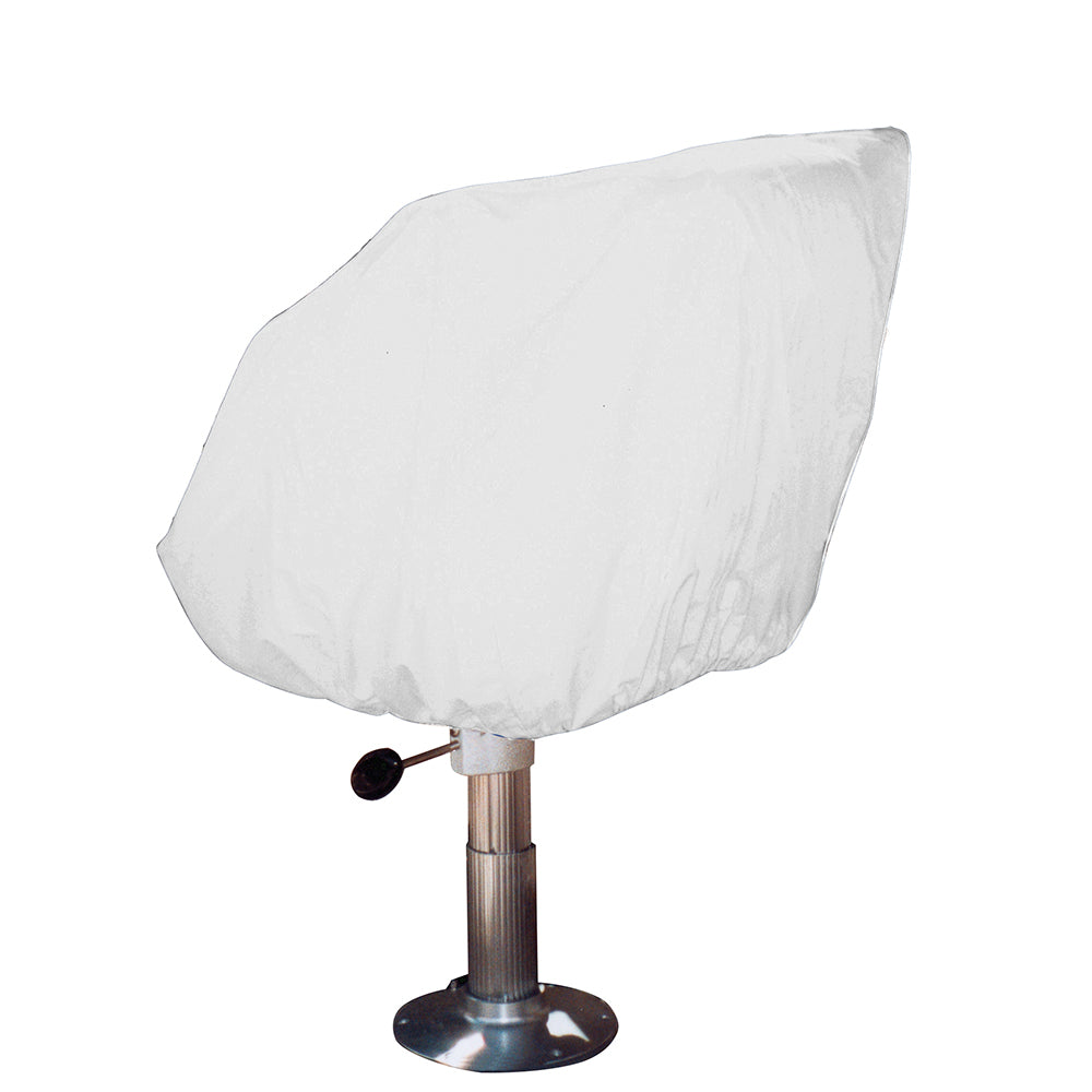 Taylor Made 40230 Helm/Bucket/Fixed Back Boat Seat Cover - Vinyl White