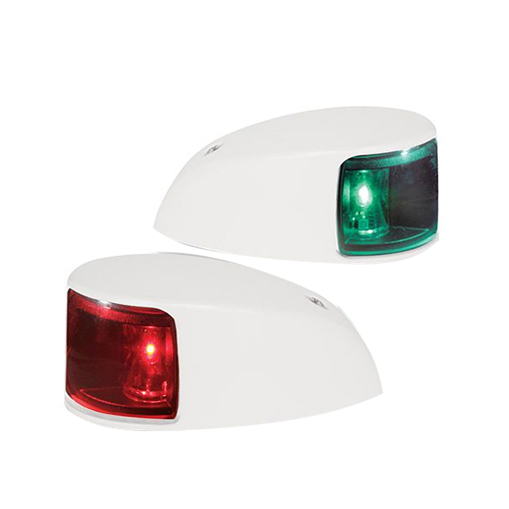 Hella Marine 980620811 NaviLED Deck Mount Port & Starboard Pair - 2nm - Colored Lens/White Housing