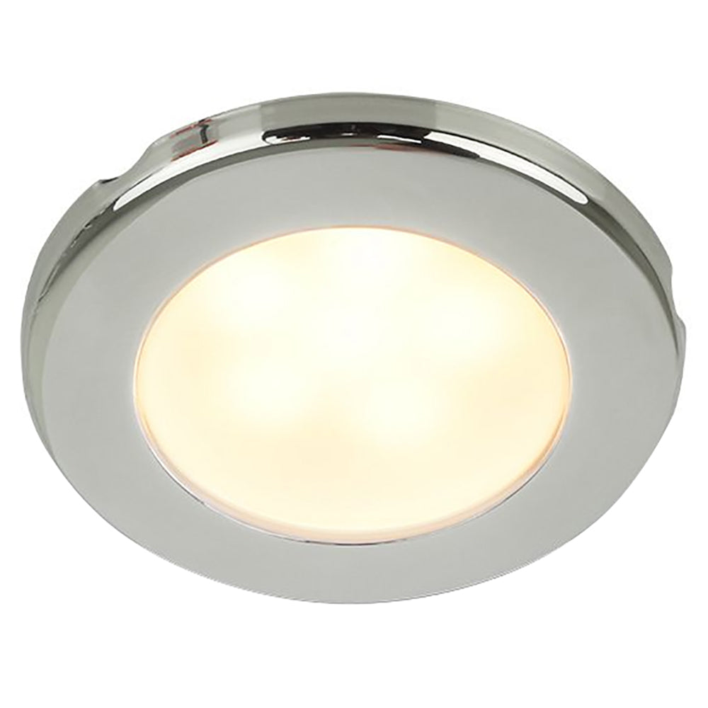 Hella Marine 958109021 EuroLED 75 3" Round Screw Mount Down Light - Warm White LED - Stainless Steel Rim - 12V
