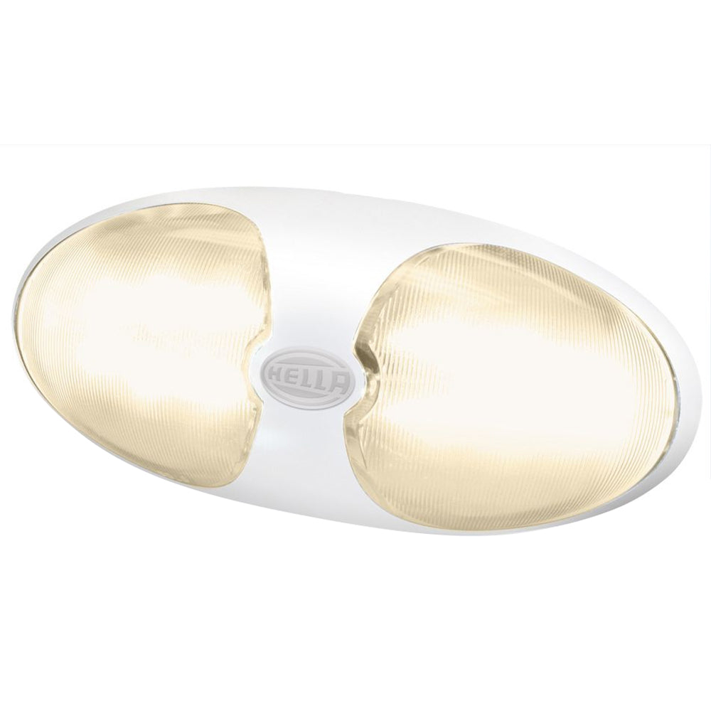 Hella Marine 959700701 DuraLED 12 Interior/Exterior Lamp - Warm White LED - White Housing