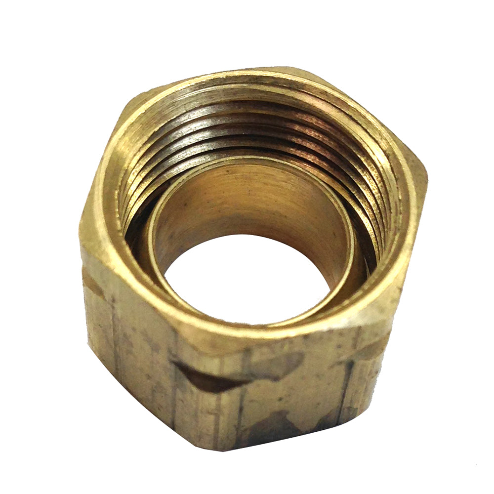 Uflex 71004K Brass Compression Nut w/Sleeve #61CA-6