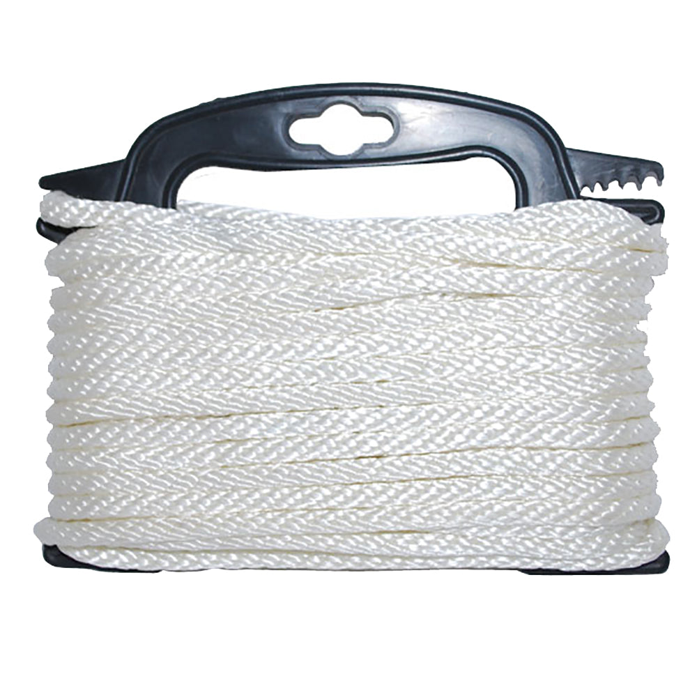 Attwood 117553-7 Braided Nylon Rope - 3/16" x 100' - White