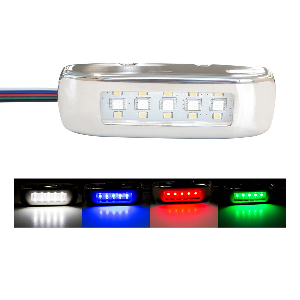 Innovative Lighting 055-43250-7 RGBW Tri-Lite w/Stainless Steel Bezel