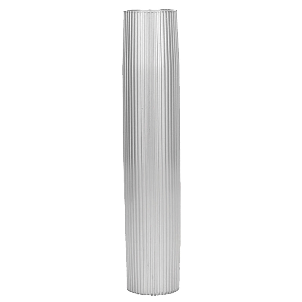 TACO Z60-8266VEL26-2 Aluminum Ribbed Table Pedestal - 2-3/8" O.D. - 26" Length