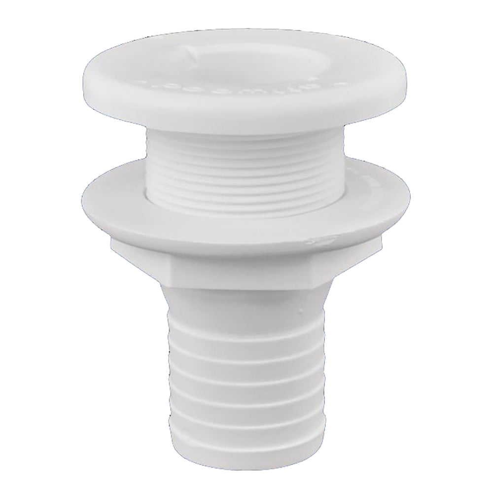 Attwood 3875-3 Plastic Thru-Hull Fitting - 1-1/2" - White
