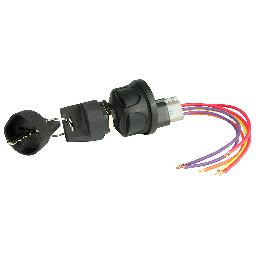 BEP 1001603 4-Position Sealed Nylon Ignition Switch - Accessory/OFF/Ignition Accessory/Start
