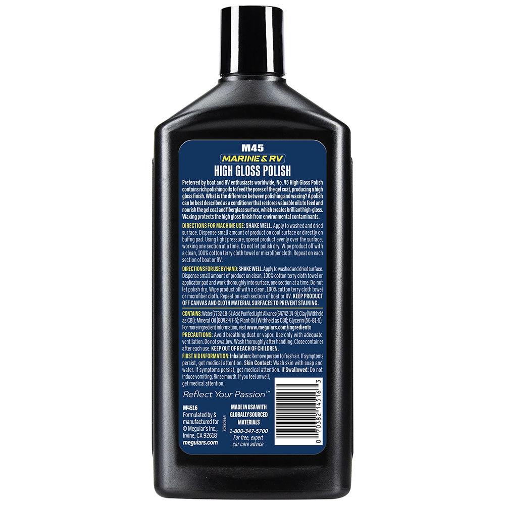 Meguiars M4516CASE Boat/RV Polish Gloss Enhancer - *Case of 6*