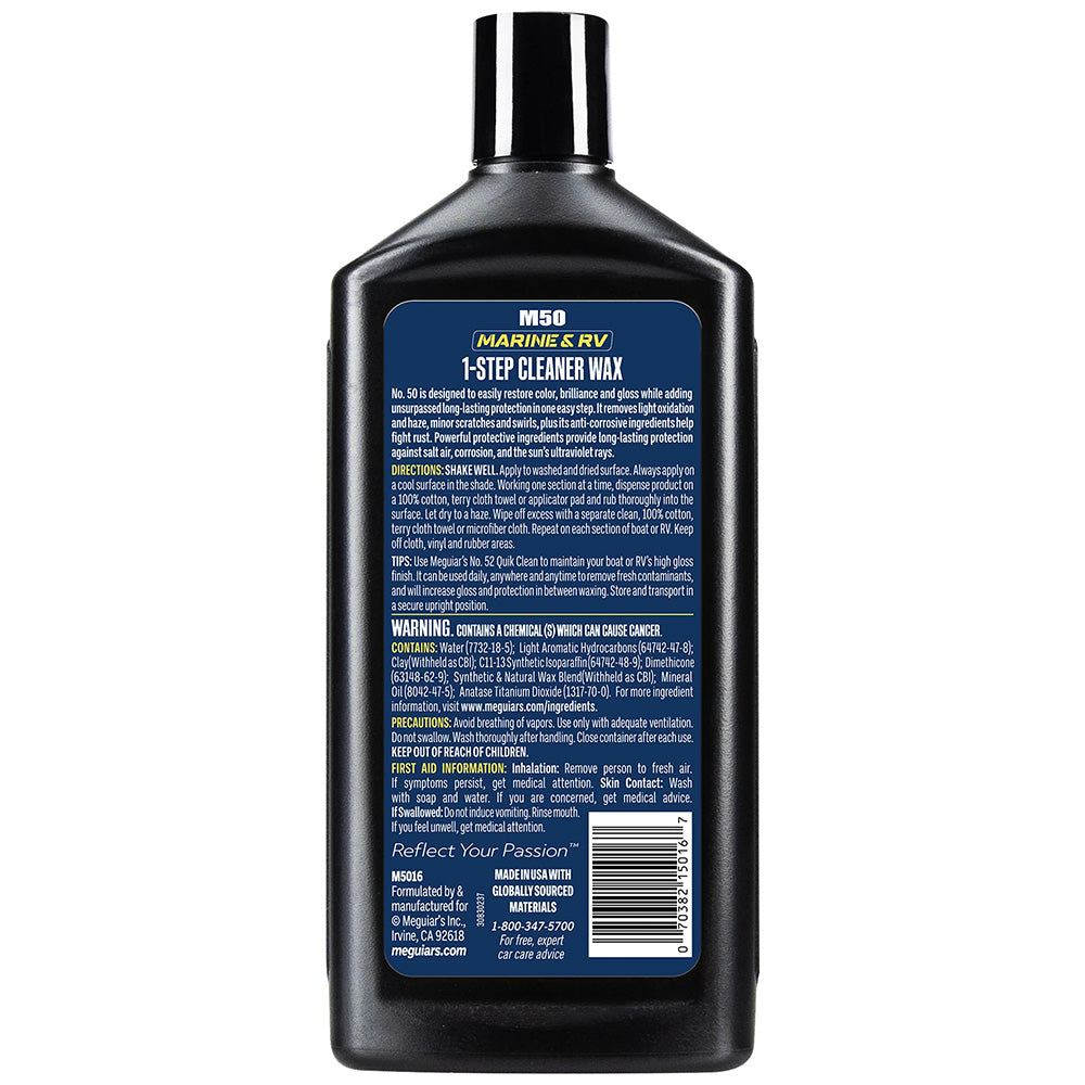 Meguiars M5016CASE Boat/RV Cleaner Wax - 16 oz - *Case of 6*