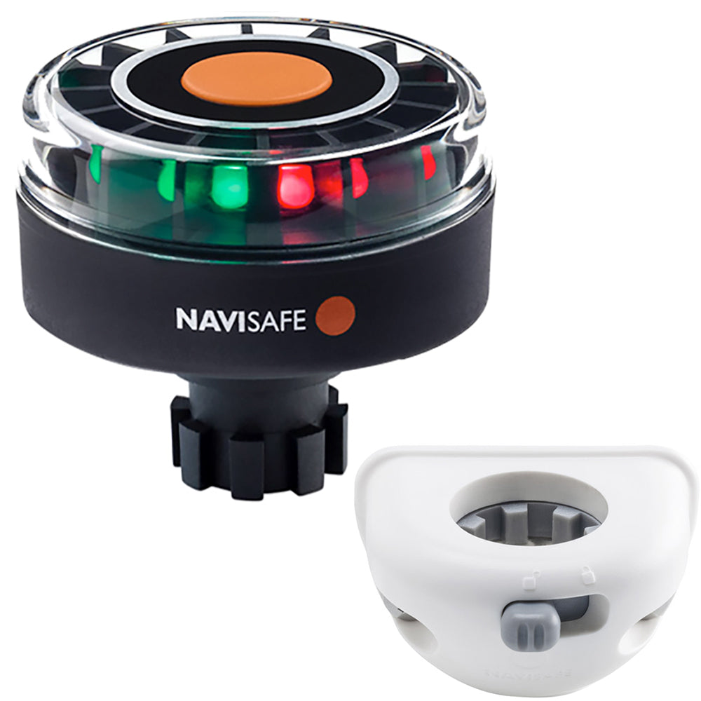 Navisafe 342KIT6 Navilight Tricolor 2NM w/Navibolt Base Vertical Mount - White
