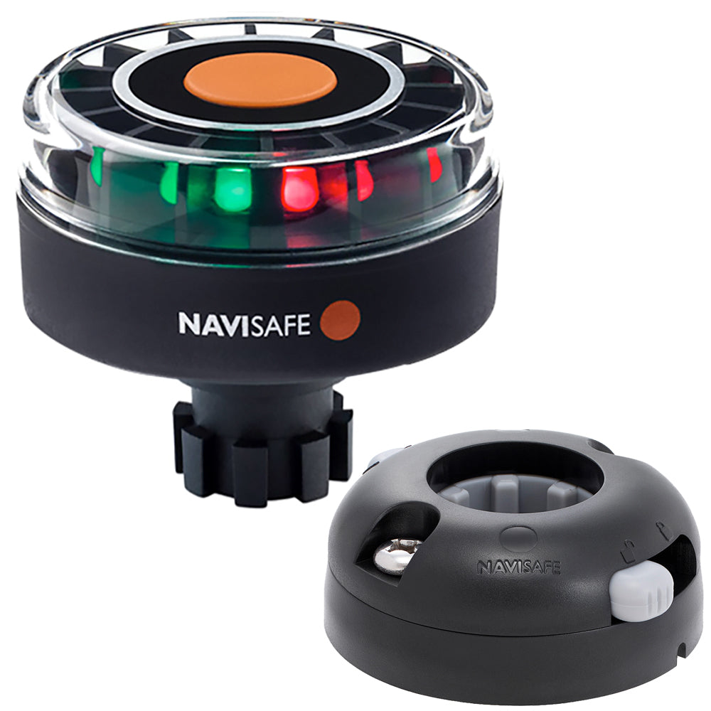 Navisafe 342KIT7 Navilight Tricolor 2NM w/Navibolt Base Horizontal Mount - Black