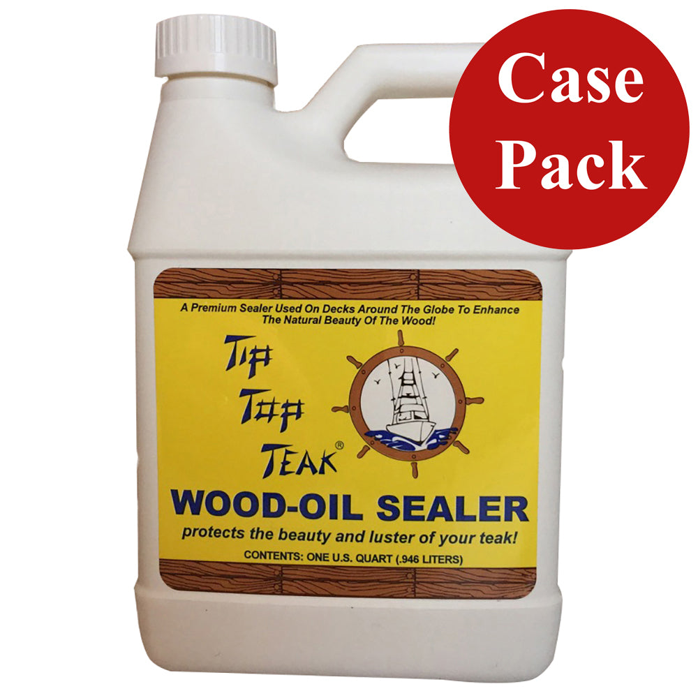 Tip Top Teak TS 1001CASE Tip Top Teak Wood Oil Sealer - Quart - *Case of 12*