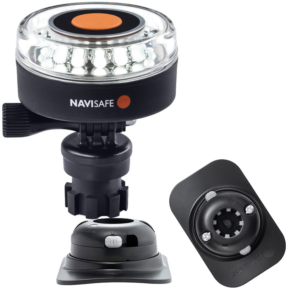 Navisafe 040KIT2 Navilight 360 2NM White w/Navimount Base RIB Mount - Black