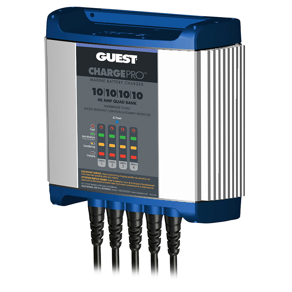 Guest 2740A On-Board Battery Charger 40A / 12V - 4 Bank - 120V Input