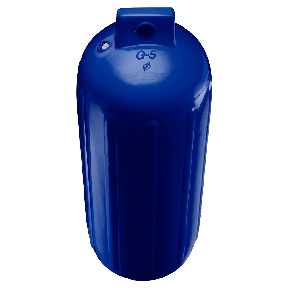 Polyform G-5 COBALT BLUE W/AIR ADAPTER G-5 Twin Eye Fender 8.8" x 26.8" - Cobalt Blue w/Adapter