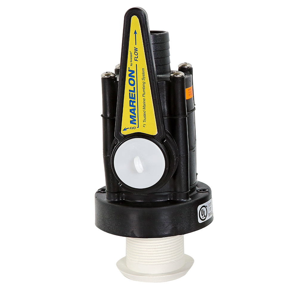 Forespar 904042ABYC Marelon Full-Flow Seacock 1/2" Mushroom Through-Hull