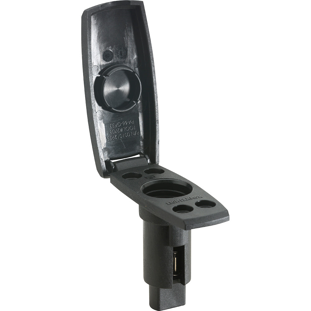 Attwood 910V2PB-7 LightArmor Plug-In Base - 2 Pin - Black - Rectangle