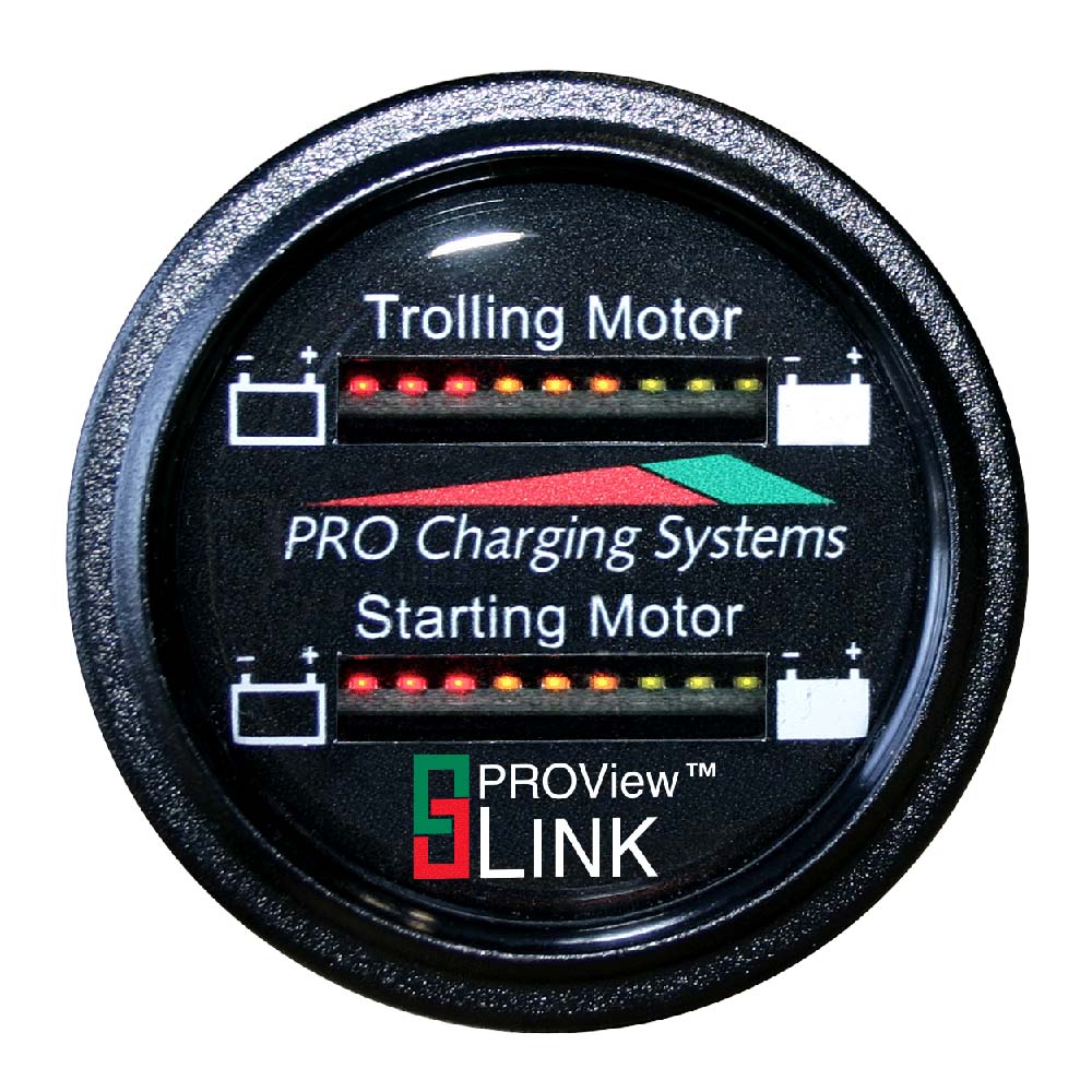 Dual Pro BFGWOM1524V/12V Battery Fuel Gauge - Marine Dual Read Battery Monitor - 12V/24V System - 15 Battery Cable