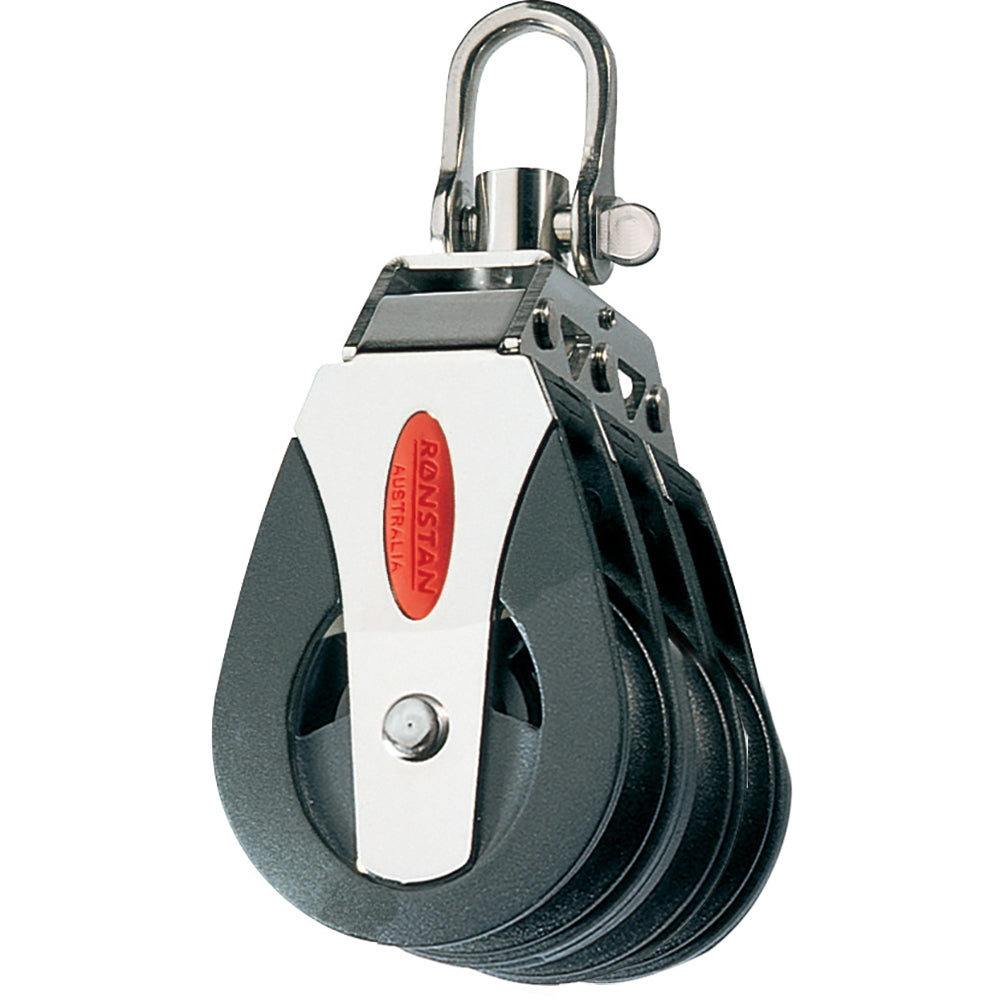 Ronstan RF40300 Series 40 Ball Bearing Block - Triple - Swivel Head