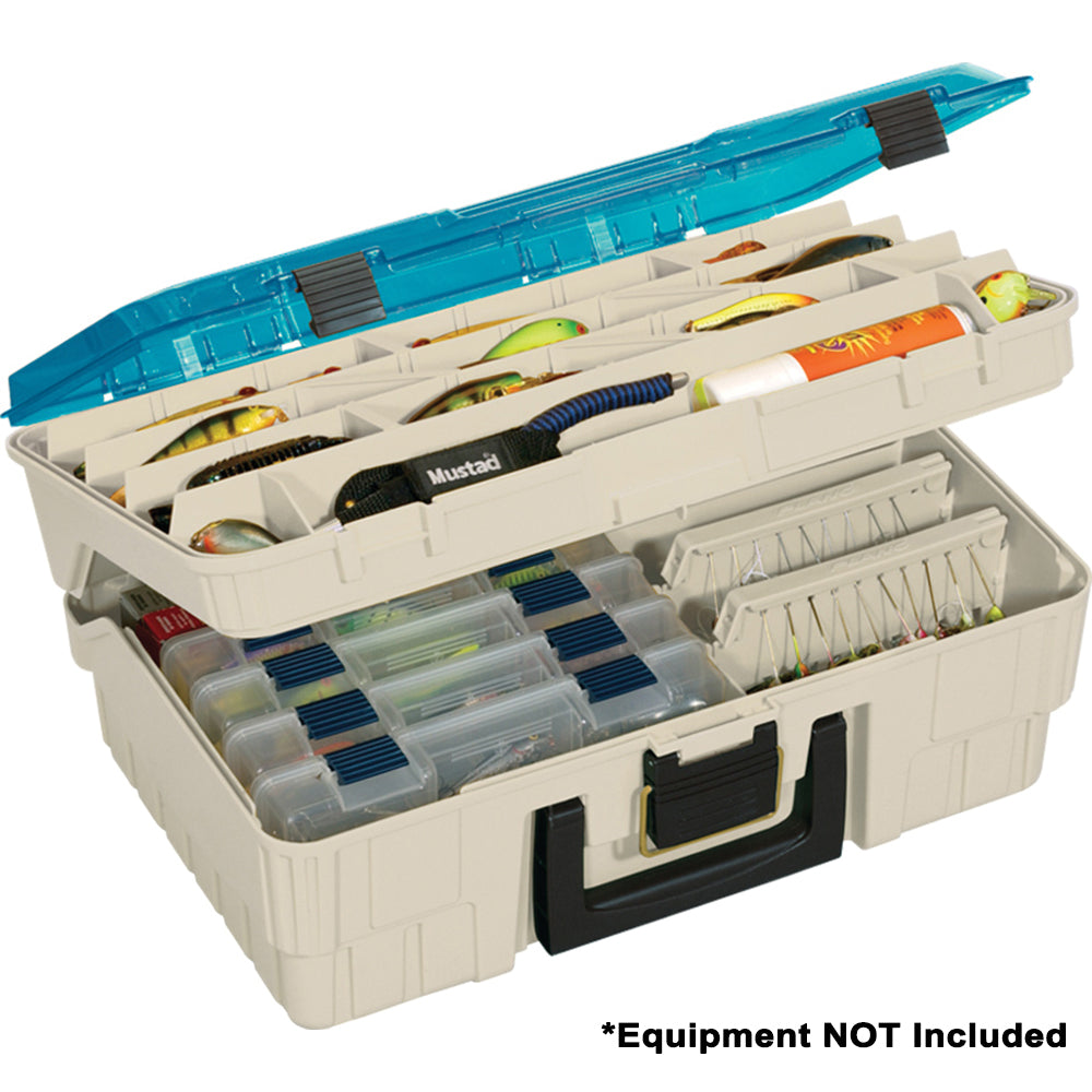 Plano 135010 Two-Tier Magnum Satchel XL - Beige/Blue