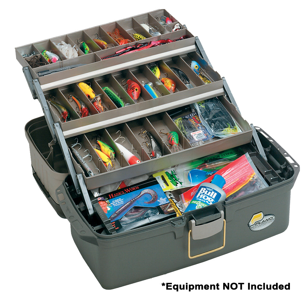 Plano 613403 Guide Series Tray Tackle Box - Graphite/Sandstone