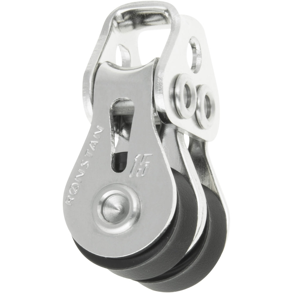 Ronstan RF15202 Series 15 Ball Bearing Utility Block - Double, Loop Head