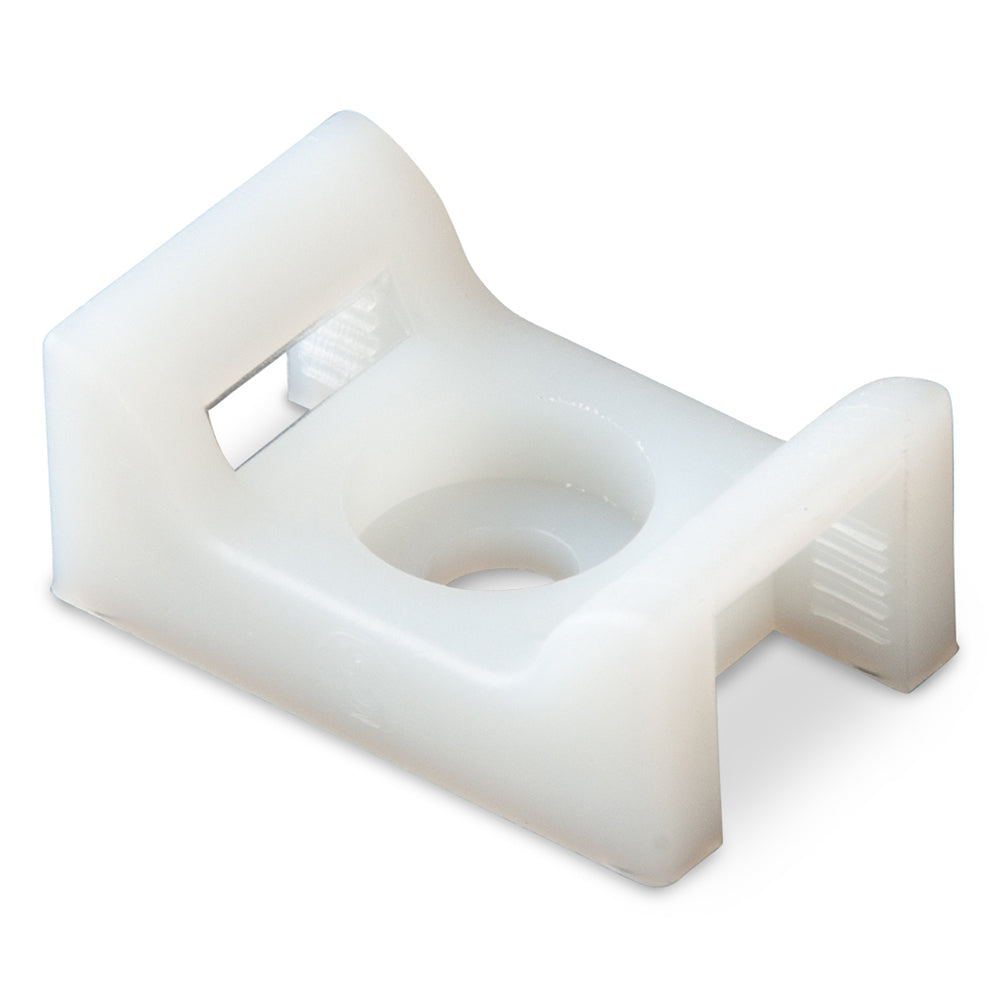 Ancor 199232 Cable Tie Mount - Natural - #8 Screw - 100 Pieces Per Bag