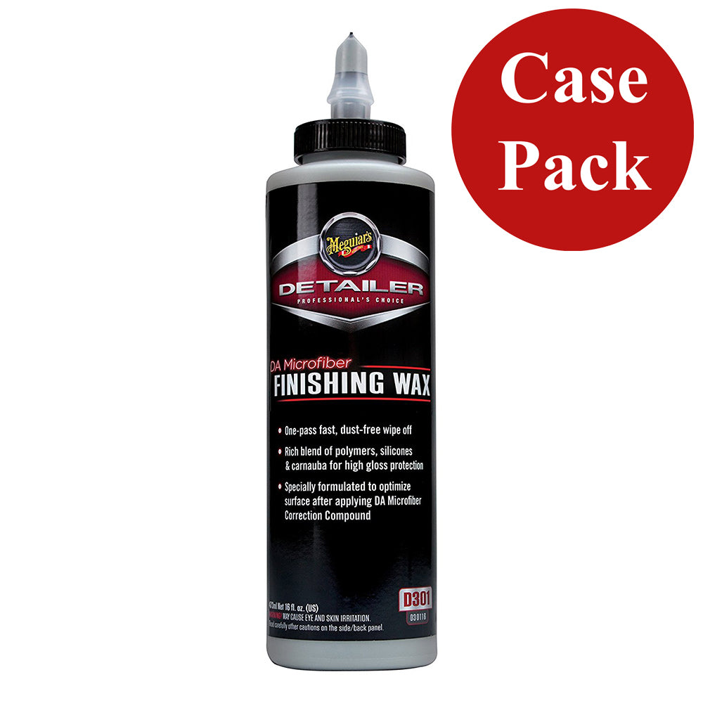 Meguiars D30116CASE DA Microfiber Finishing Wax - 16oz *Case of 6*